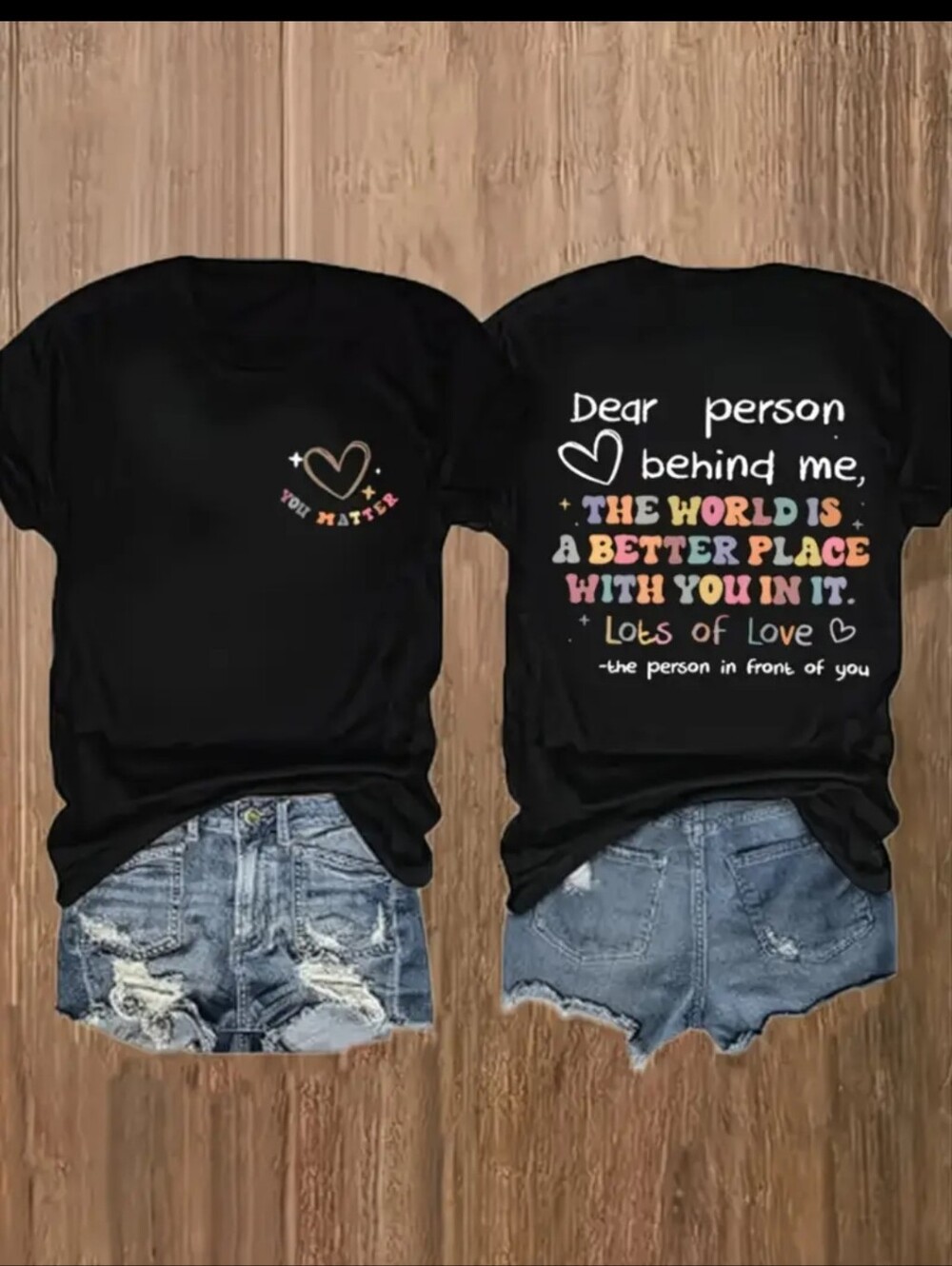 You Matter White Graphic Tee - Inspirational Message - Picture 2 of 2